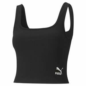 PUMA Top 'Classics Rib Bralette'  čierna