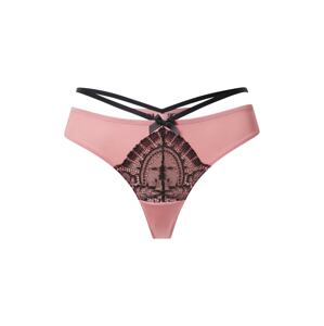 Hunkemöller Tangá  staroružová / čierna