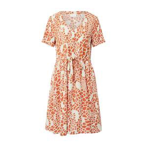 VILA Košeľové šaty 'LISE'  béžová / oranžová