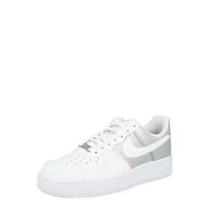 Nike Sportswear Nízke tenisky 'AIR FORCE 1 '07'  biela / strieborná