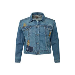 Lauren Ralph Lauren Jacke  modrá denim / zlatá / čierna