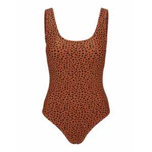 VERO MODA Swimsuit 'Madison'  tmavohnedá / čierna