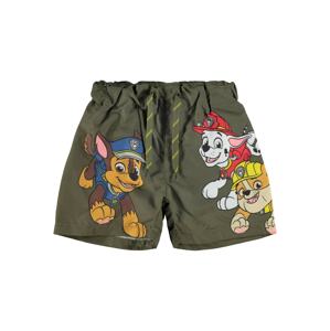 NAME IT Plavecké šortky 'PAW PATROL'  kaki / modrá / biela / horčicová / brusnicová