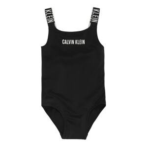 Calvin Klein Swimwear Jednodielne plavky 'Intense Power'  čierna / biela