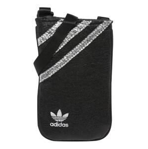 ADIDAS ORIGINALS Taška cez rameno 'Pouch'  čierna / strieborná