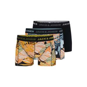 JACK & JONES Boxerky  svetlomodrá / tmavomodrá / žltá / svetlozelená