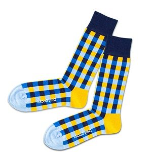 DillySocks Ponožky  limetková / azúrová / kráľovská modrá / tmavomodrá