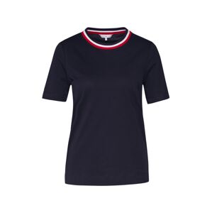 TOMMY HILFIGER Tričko 'ESSENTIAL C-NK'  tmavomodrá / červená / biela