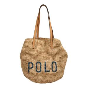 POLO RALPH LAUREN Shopper  béžová / tmavomodrá