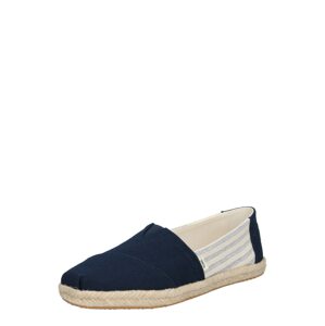 TOMS Espadrilky 'ALPARGATA ROPE'  béžová / námornícka modrá / modrá melírovaná / biela