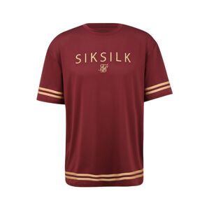 SikSilk Tričko  zlatá / krvavo červená