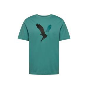 American Eagle T-Shirt  pastelovo modrá / čierna