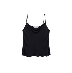 VIOLETA by Mango Top 'LARGA8'  čierna