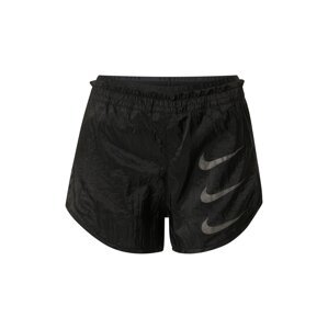 NIKE Športové nohavice  čierna / tmavosivá