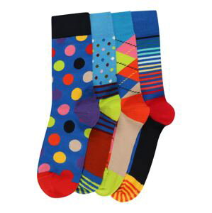 Happy Socks Ponožky  nebesky modrá / námornícka modrá / ohnivo červená / svetlooranžová / broskyňová