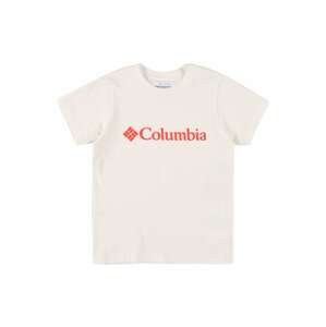 COLUMBIA Funkčné tričko  biela / svetločervená