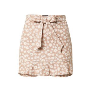 Trendyol Shorts  béžová / biela / žltá