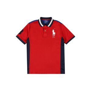 POLO RALPH LAUREN Tričko  červená / modrá / tmavomodrá