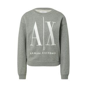 ARMANI EXCHANGE Mikina '8NYM02'  sivá / biela