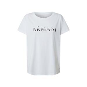 ARMANI EXCHANGE Tričko  biela / čierna