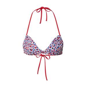 Tommy Hilfiger Underwear Bikinový top  biela / kráľovská modrá / červená