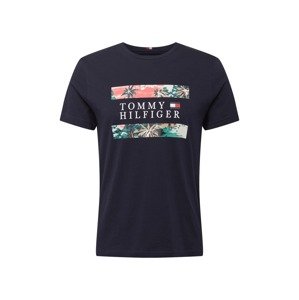 TOMMY HILFIGER Tričko  tmavomodrá / zmiešané farby