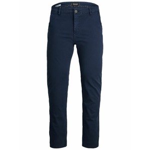 Jack & Jones Plus Chino nohavice  tmavomodrá