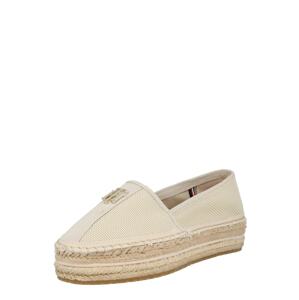 TOMMY HILFIGER Espadrilky  béžová / biela / červená / námornícka modrá