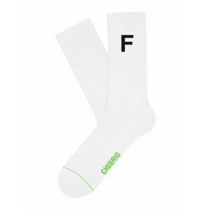 CHEERIO* Ponožky 'Alphabest F'  biela