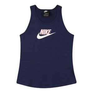 Nike Sportswear Tričko  námornícka modrá / ružová / biela