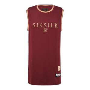 SikSilk Tričko  krvavo červená / béžová