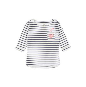 OshKosh Tričko 'VDAY BOATNECK IVORY / NAVY STRIPE'  zmiešané farby