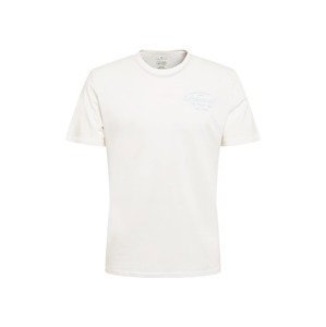 TOM TAILOR T-Shirt  biela / tyrkysová