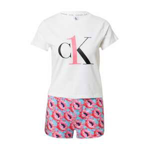 Calvin Klein Underwear Pyžamo  ružová / biela / čierna / modrá