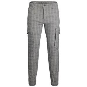 JACK & JONES Hose 'Paul Flake'  antracitová / biela