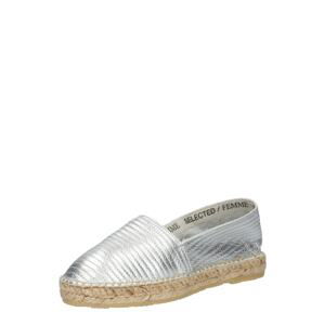 SELECTED FEMME Espadrilky 'ELLEN'  strieborná