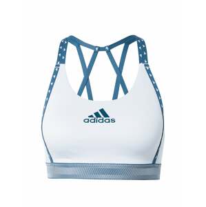 ADIDAS PERFORMANCE Športová podprsenka  nebesky modrá / biela