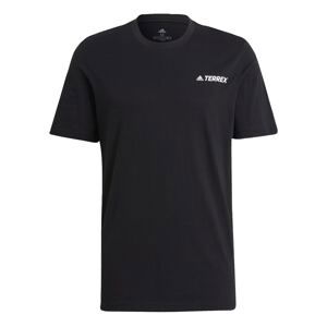 adidas Terrex Funkčné tričko  čierna / biela