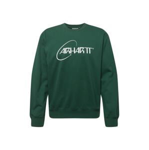 Carhartt WIP Mikina 'Orbit'  zelená / biela