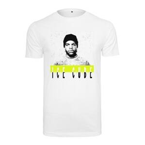 Mister Tee T-Shirt 'Ice Cube'  biela / čierna / žltá