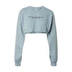 DeFacto Sweatshirt  svetlomodrá / čierna