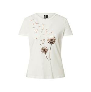 VERO MODA Tričko 'ALMAFRANCIS'  biela / bronzová