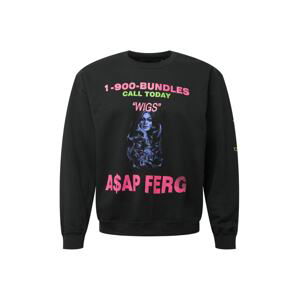 Mennace Mikina 'ASAP FERG'  čierna / ružová / kiwi / orgovánová