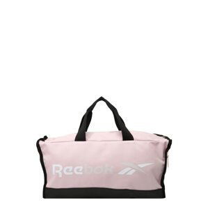 Reebok Sport Športová taška  ružová / čierna / biela