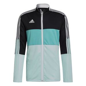 ADIDAS PERFORMANCE Tréningová bunda 'Tiro'  čierna / svetlomodrá / tyrkysová / biela