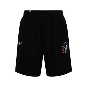 PUMA Športové nohavice 'NEYMAR'  čierna / svetloružová / svetlomodrá / biela