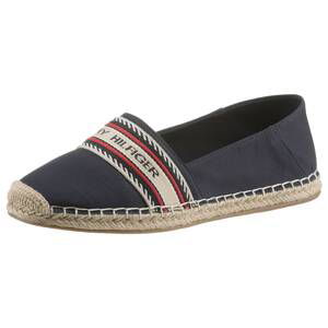 TOMMY HILFIGER Espadrilky 'Artisanal'  tmavomodrá / svetlobéžová / ohnivo červená