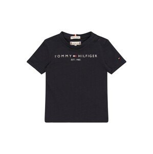 TOMMY HILFIGER Tričko  tmavomodrá / svetločervená / biela