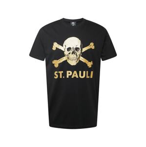 FC St. Pauli Tričko  čierna / zlatá žltá / svetložltá