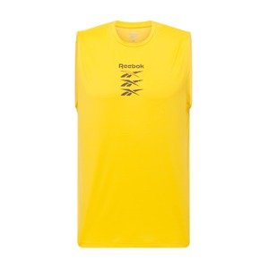 Reebok Sport Funktionsshirt  čierna / zlatá